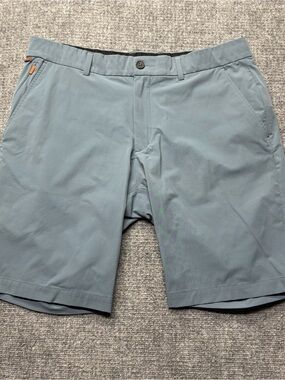 KJUS Iver Shorts Mens 38 Blue Performance Golf Stretch Chino 10" Inseam